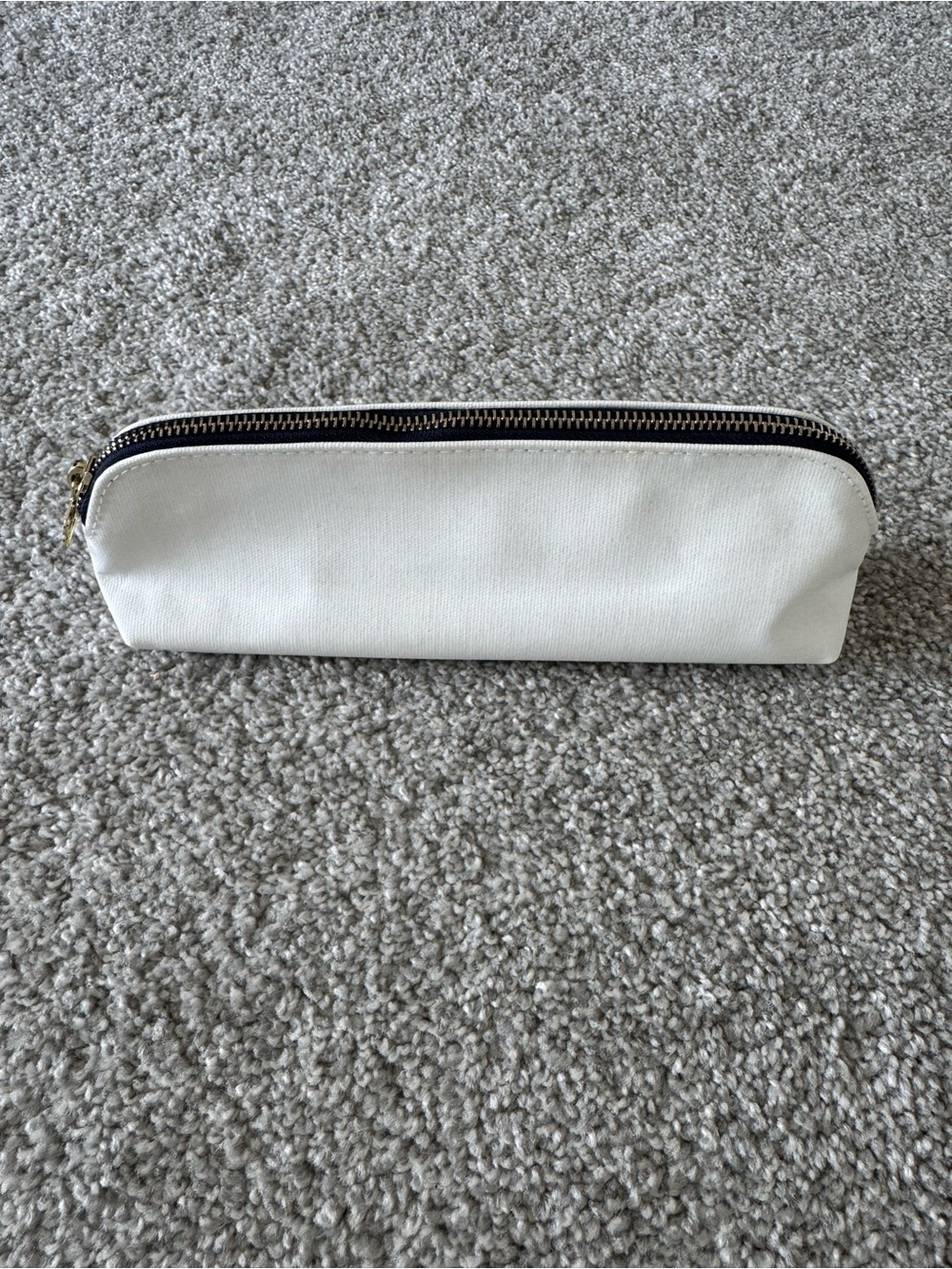 NEW - White Zip Pouch (small)